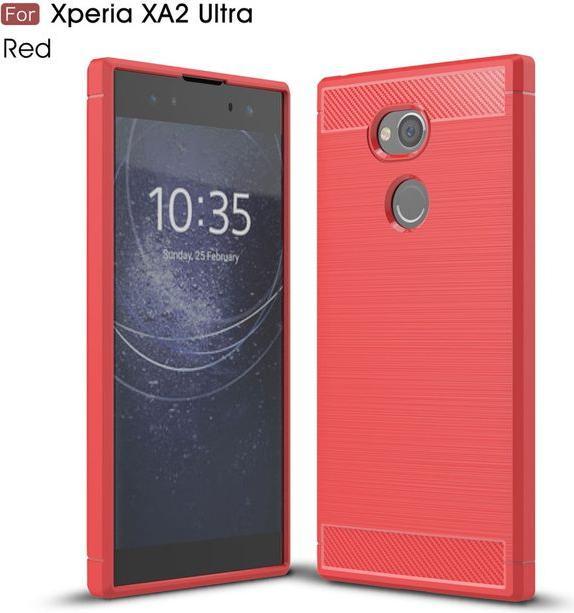 Produktbild MU Classic Softcase Plastik Hülle mit Carbon Muster (Sony Xperia XA2 Ultra)