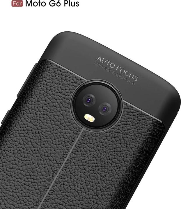 Produktbild Screenguard Motorola Moto G6 Plus Hülle Leather Design TPU Cover (Motorola Moto G6 Plus)