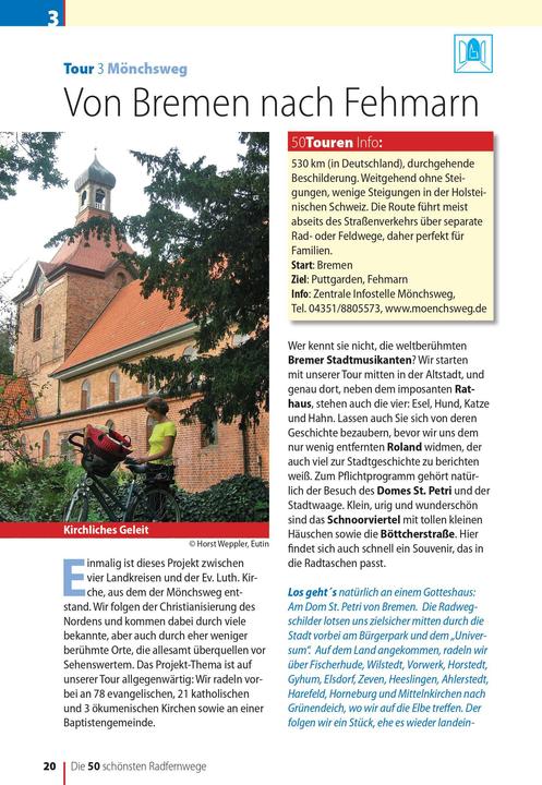Valeurs nutritives et ingrédients Die 50 schönsten Radfernwege in Deutschland (Allemand, Oliver Kockskämper, 2021)