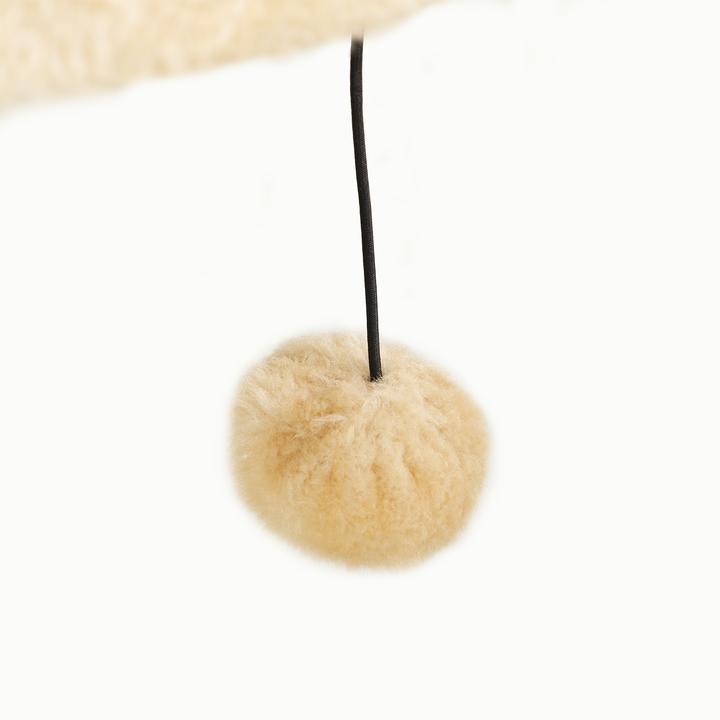 Image du produit PawHut Katzen Kletterwand Set Spanplatte, Plüsch Beige (54 cm, Beige+Blanc crème)