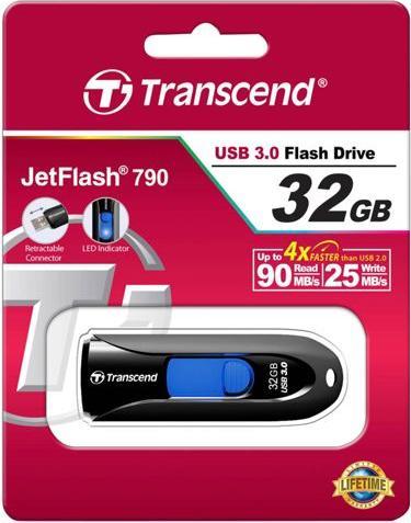 Produktbild Transcend JetFlash 790 (32 GB, USB 3.0, USB-A)