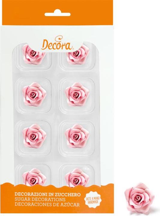Decora Sugar Roses (8 x)