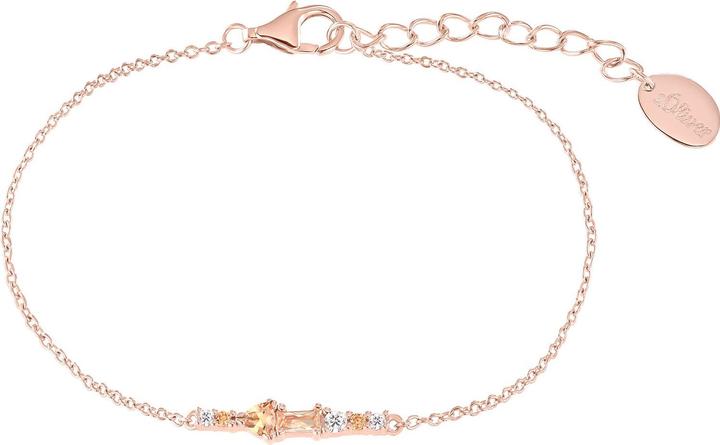 Produktbild S.Oliver Armschmuck für Damen, 925 Sterling Silber, Zirkonia synth. (17 cm, Silber 925)