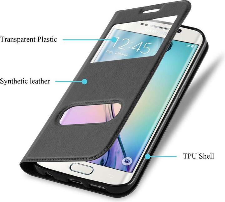 Productafbeelding Cadorabo Boek met Uitzicht Dubbele Raambedekking (Samsung Galaxy S6 Edge+)