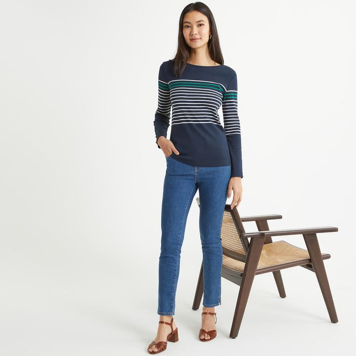 Immagine prodotto Anne Weyburn Camicia a righe a girocollo con maniche lunghe (40)