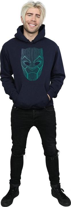Image du produit Mens Black Panther Tribal Mask Hoodie (L)