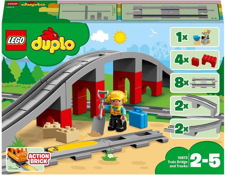 LEGO Eisenbahnbrücke und Schienen (10872)