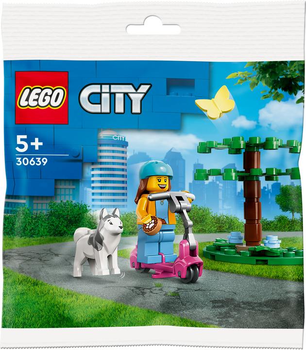 Actual product image LEGO Dog park and scooter (30639, LEGO City)