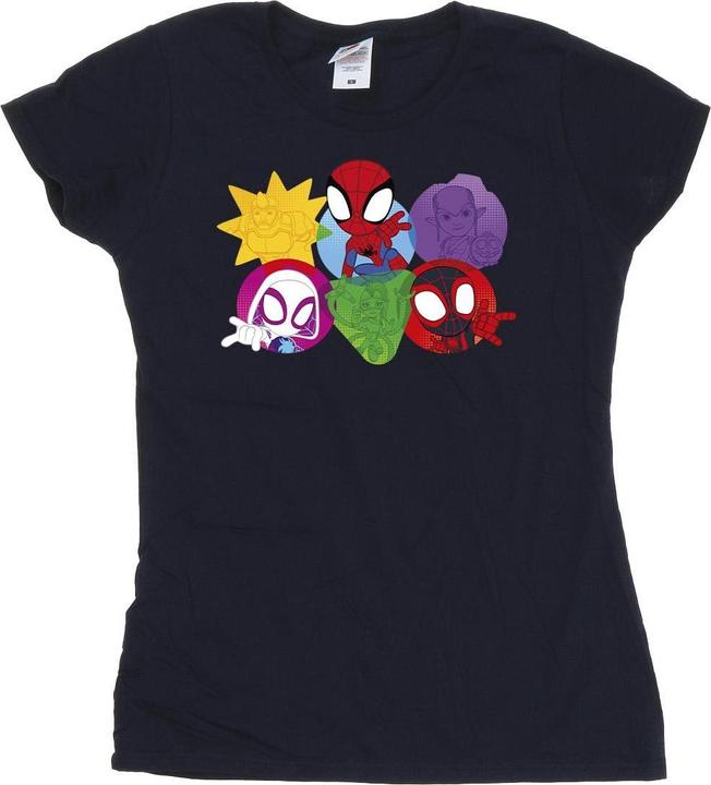 Image du produit - T-shirt SPIDEY AND HIS AMAZING FRIENDS FACES - Femme (XL)