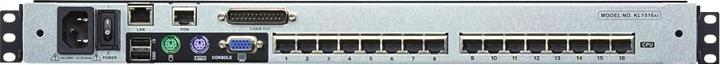 Actual product image Aten KL1516AiM ALTUSEN 19" console with KVM switch, 16-way, 43.18 cm