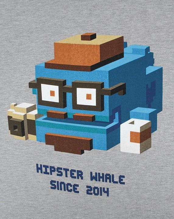 Produktbild Crossy Road offizielles Hipster Whale TShirt (L)