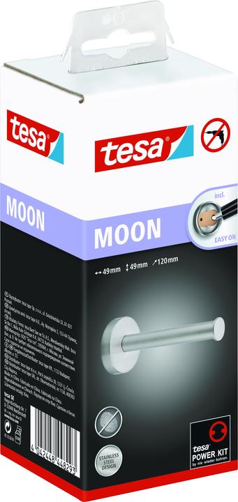Produktbild tesa MOON WC Ersatzrollenhalter inkl. Klebelösung ohne Bohren