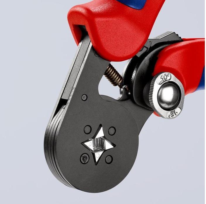 Image du produit Knipex Pince à sertir auto-ajustable pour embouts de câble (180 mm)