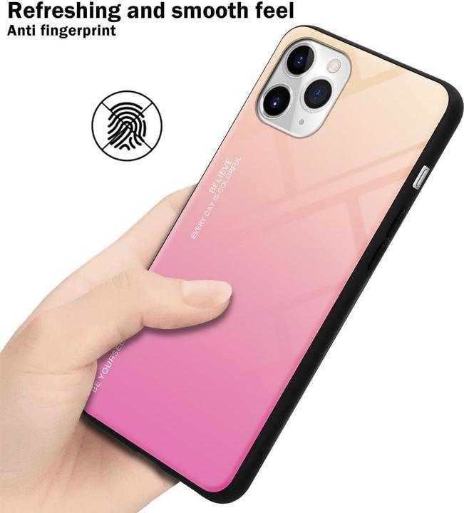 Image du produit Cadorabo Couverture en verre TPU 2 couleurs (Apple iPhone 11 Pro)
