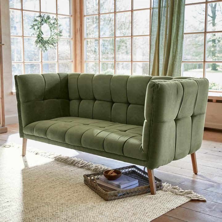 Actual product image Loberon Sofa Montamy green (2 person sofa)