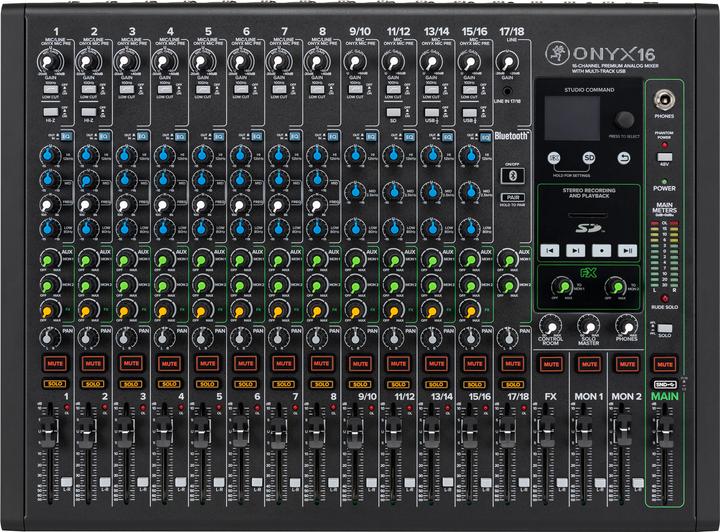 Mackie Mischpult ONYX16 18-Kanal (Studio- und Livemixer)