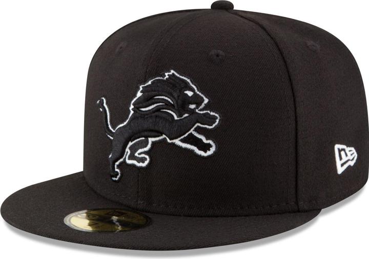 Produktbild New Era 59Fifty Fitted Cap - BLACK Detroit Lions - 7 1/8 (7 1/8)