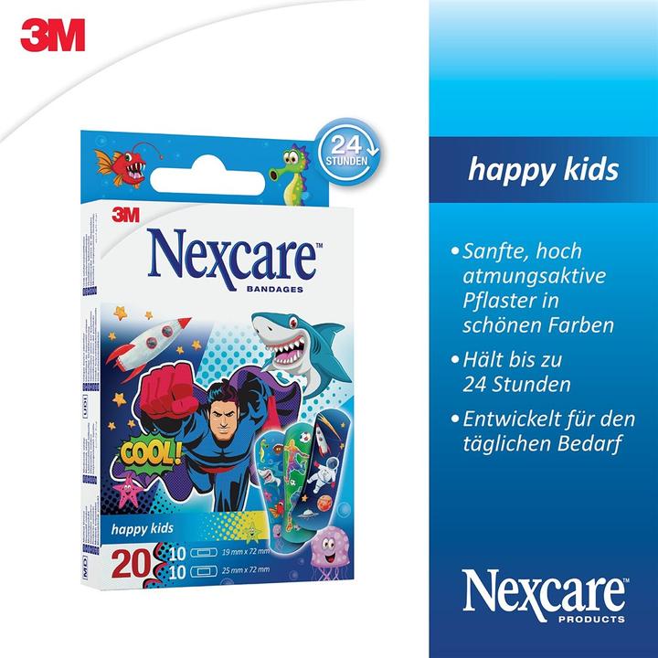 Actual product image 3M Nexcare Display Children's Plasters Happy Kids Cool 12 pieces (1 x)