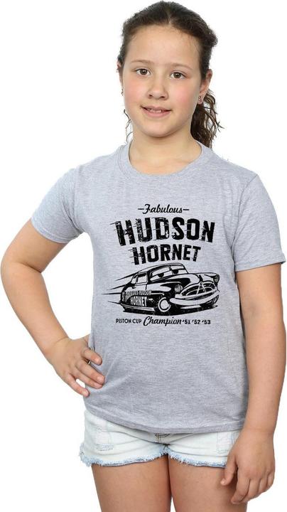 Actual product image Disney Girls Cars Hudson Hornet Cotton T-Shirt (140, 146)