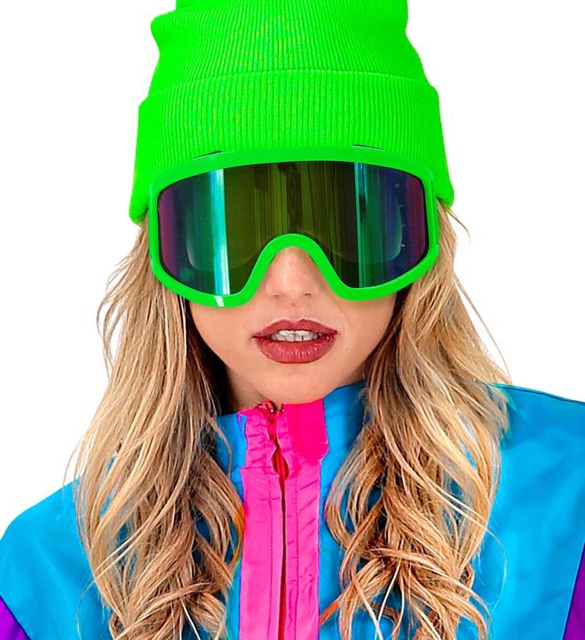 Image du produit Widmann Lunettes de ski vert fluo années 80
