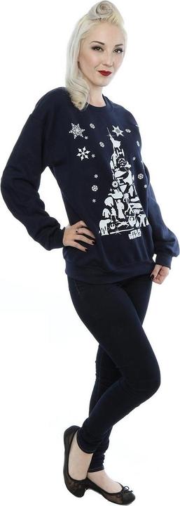 Actual product image Star Wars Womens/Ladies Christmas Tree Sweatshirt (XL)