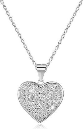 Produktbild Beneto Silver necklace with heart AGS122 / 48
