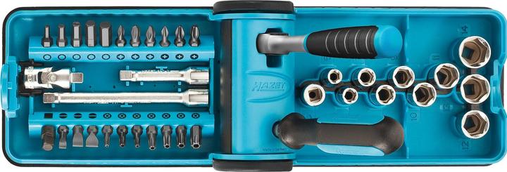Produktbild HAZET Steckschlüssel- und Bit Satz „Smart Case“ 856-1HP ∙ Vierkant6,3 mm (1/4 Zoll), Sechskant6,3 (… (14 mm, 13 mm, 12 mm, 11 mm, 10  mm)