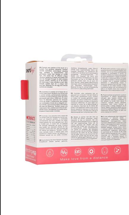 Actual product image Shots Vibrating egg