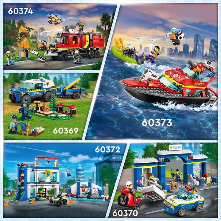 Immagine prodotto LEGO 60373 Barca a fuoco (60373, LEGO City)