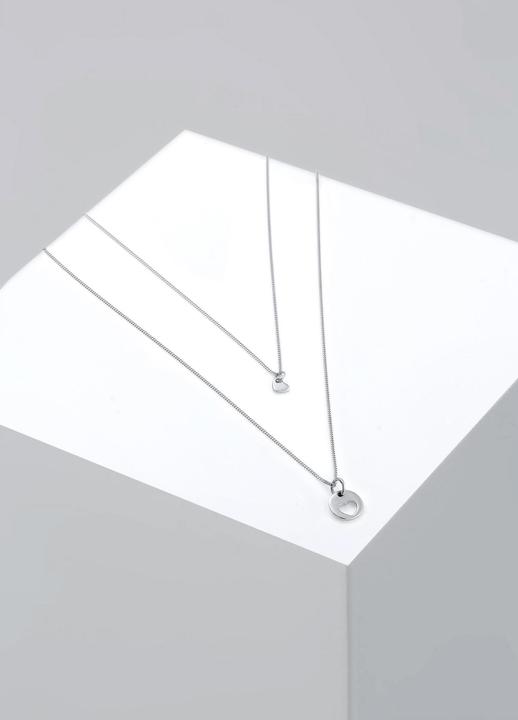 Actual product image Elli Set Mutter Kind Herz Cut-Out (925 Silver, 45 cm)