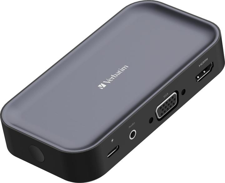 Image du produit Verbatim Adaptateur d'affichage sans fil USB-C 1080P avec concentrateur WDA-01 (USB-C, 1 Ports)