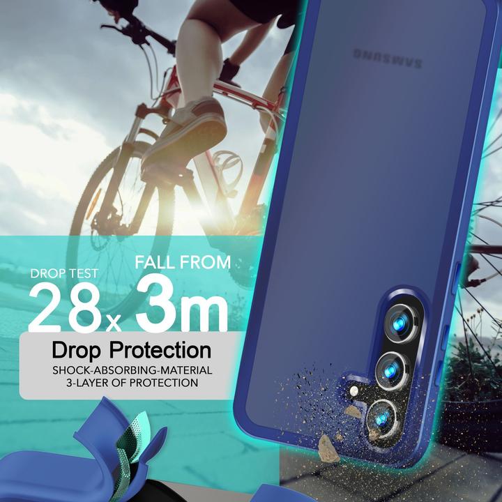 Actual product image Nalia Semi-transparent hybrid cover with protective frame (Samsung Galaxy S24+)