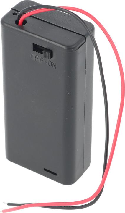 Actual product image XCell Battery holder for 2x Mignon AA LR6 battery with on/off switch