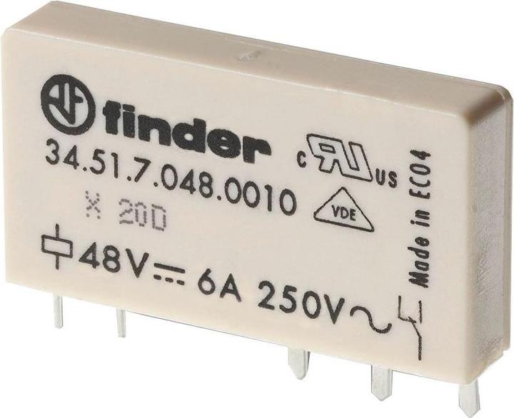 Produktbild Finder 34.51.7.012.0000 Printrelais 12 V/DC 6 A 1 Wechsler 20 St.