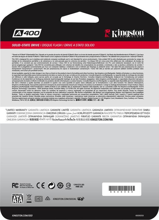 Produktbild Kingston A400 (240 GB, 2.5")