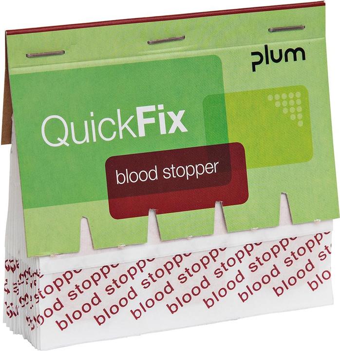 Plum Pflasterstrips QuickFix Blood Stopper, Nachfüllpack f. Spender, m. Alginatfasern, 6 x 45 St. (45 x)