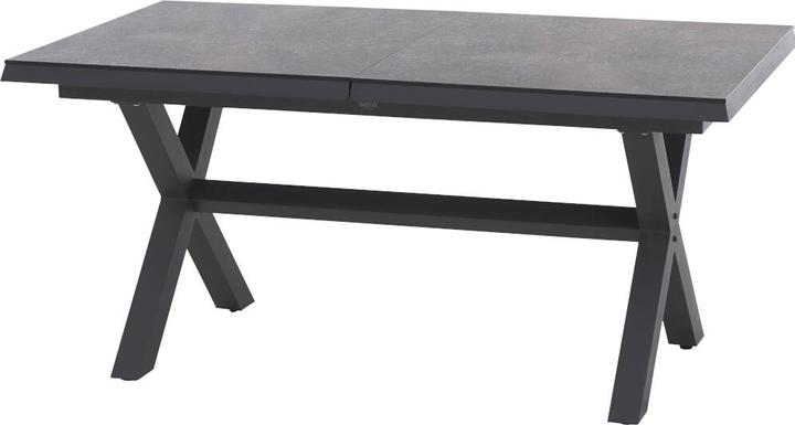 Image du produit Siena Garden Sincro Ausziehtisch 160/200x90cm matt anthrazit / HPL titan (160 cm)