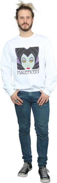 Actual product image Disney Mens Maleficent Cropped Head Sweatshirt (XL)
