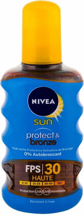 Actual product image NIVEA Protect & Bronze (Suntan oil, SPF 30, 200 ml, 20 g)
