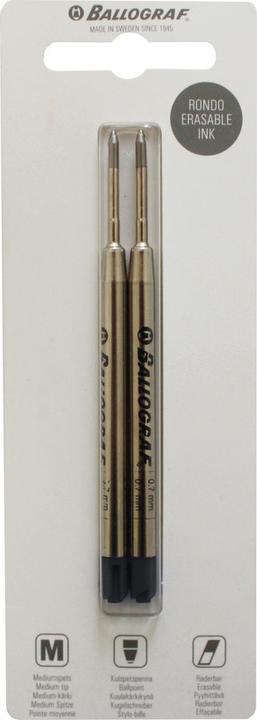 Produktbild Ballograf Kugelschreiber Mine Rondo Erase (Schwarz, 0.70 mm)