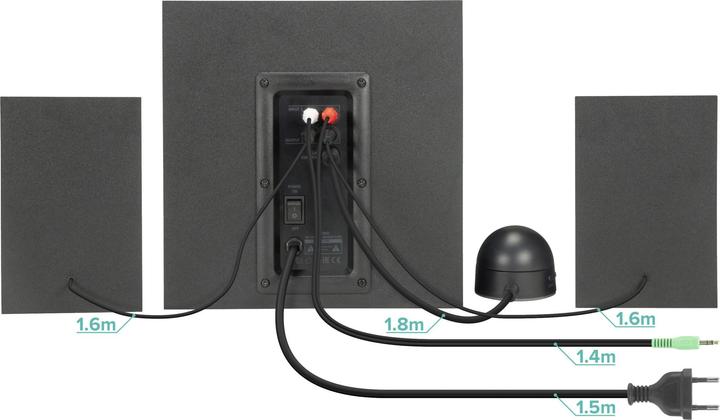 Image du produit Speedlink GRAVITY LT Système de caisson de basses 2.1, noir