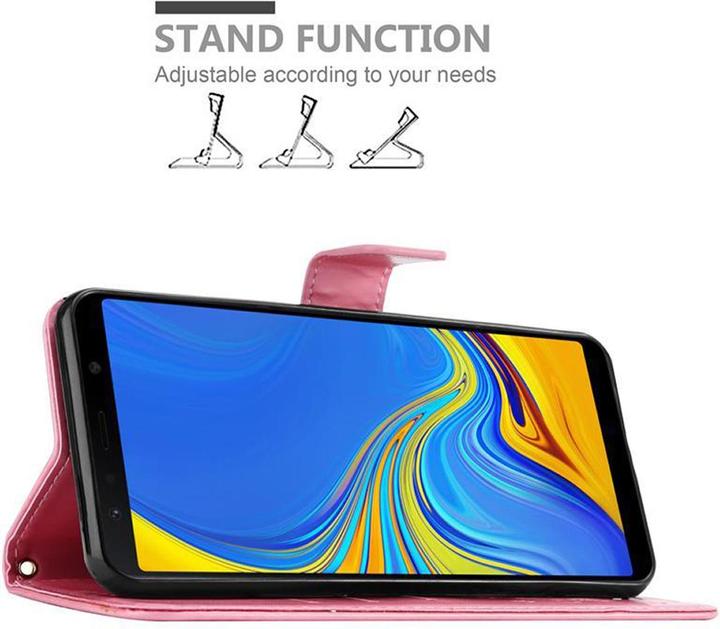 Produktbild Cadorabo Flower Book Cover (Samsung Galaxy A7 (2018))