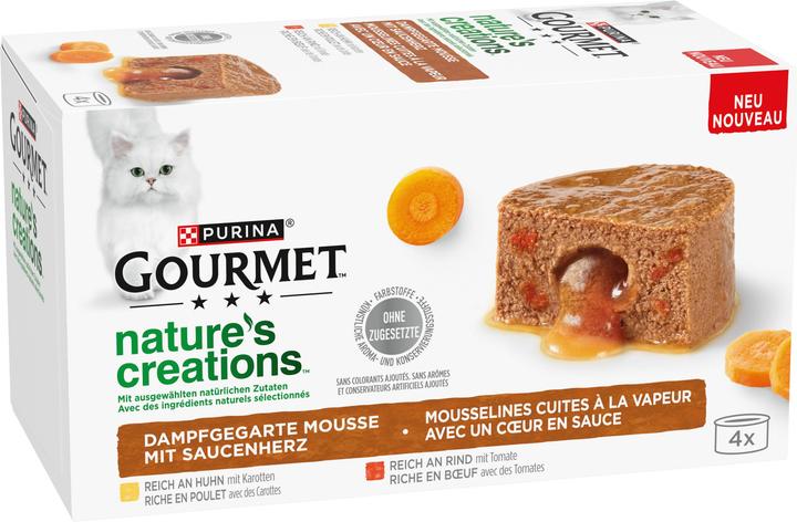 Actual product image Gourmet Mousse with sauce heart (Adult, 4 pcs., 340 g)