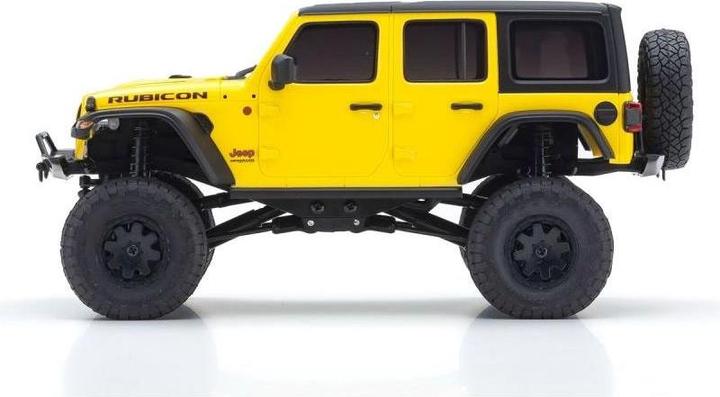 Image du produit Kyosho Scale Crawler Mini-Z Jeep Wrangler Rubicon, Jaune 1:24, ARTR (RTR Prêt à fonctionner)