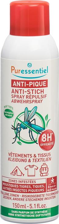 Actual product image Puressentiel Anti-sting repellent spray clothing and textiles 150 ml (150 ml)