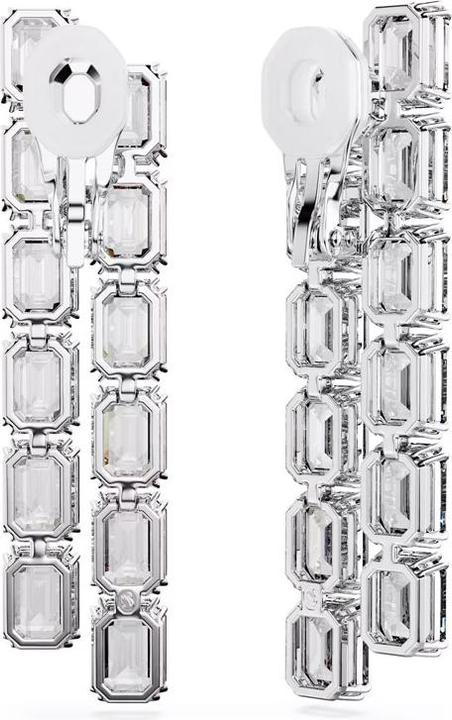 Immagine prodotto Swarovski Fermaglio per orecchie Millenia taglio ottagonale lungo bianco (Metallo Swarovski)