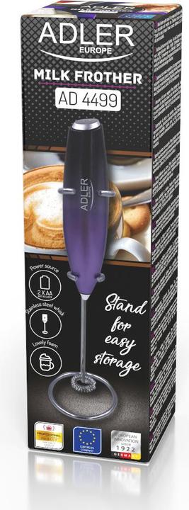 Image du produit Adler AD 4499 Milk frotter with a stand, Black/Purple