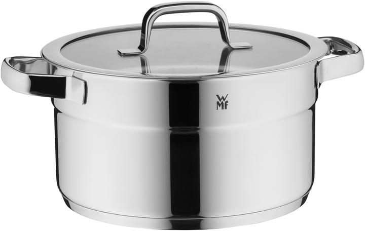 Image du produit WMF Compact Cuisine Marmite à soupe 24 cm avec couvercle (24 cm, Casserole, Acier inoxydable)