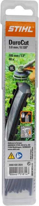 Productafbeelding Stihl 9303504 Draadstukken XL gekarteld 185mm x 3mm (Grastrimmer, Trimmerdraad + draadspoel)