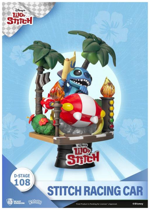 Actual product image Beast Kingdom Lilo & Stitch: Stitch in the race car